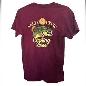 Salty Crew Men’s Tshirt - Maroon